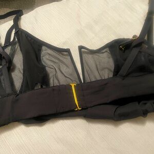 Bluebella Black Mesh Bra Intimates Sleepwear